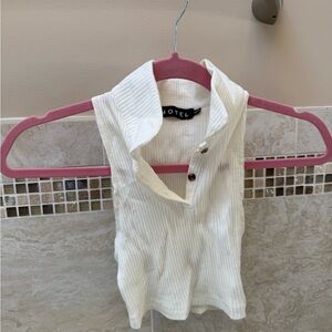 Motel white crop top